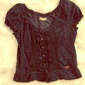 Cotton navy top